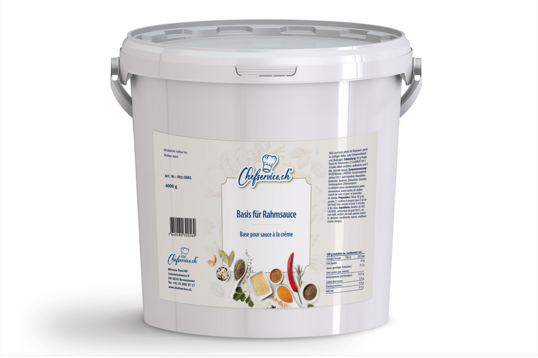 Basis für Rahmsauce 4 kg