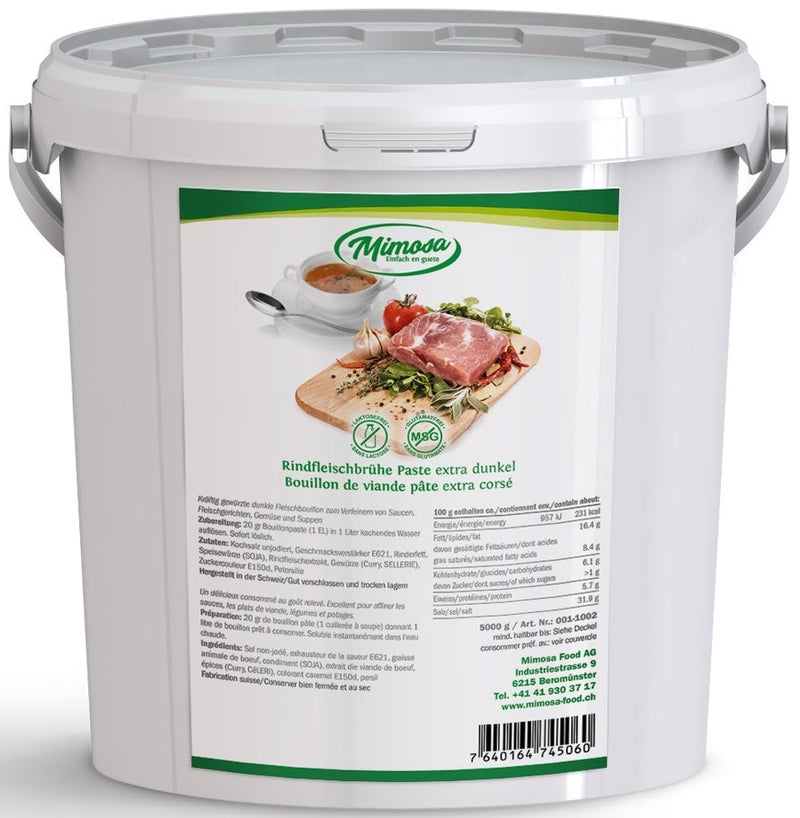 Fleischbouillon Paste extra dunkel 5 kg