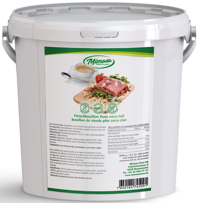 Fleischbouillon Paste extra hell 5 kg