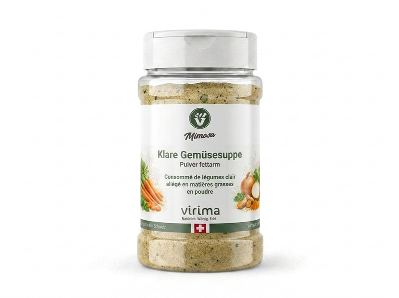 Soupe de légumes claire en poudre, faible en matières grasses, 200 g