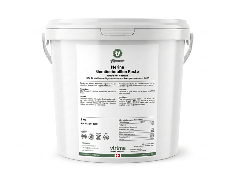 Merina Gemüsebouillon Paste fettfrei mit Meersalz 5 kg