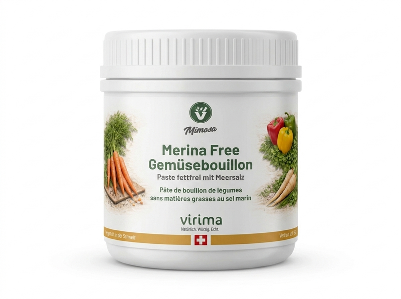 Bouillon de légumes Merina Free, sans matières grasses et au sel marin, 500 g