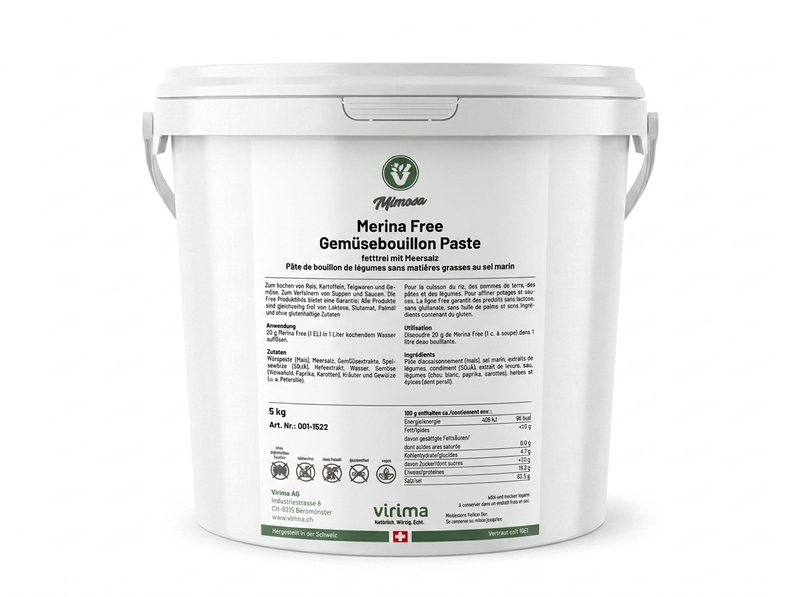Merina Free Gemüsebouillon Paste fettfrei mit Meersalz 5 kg