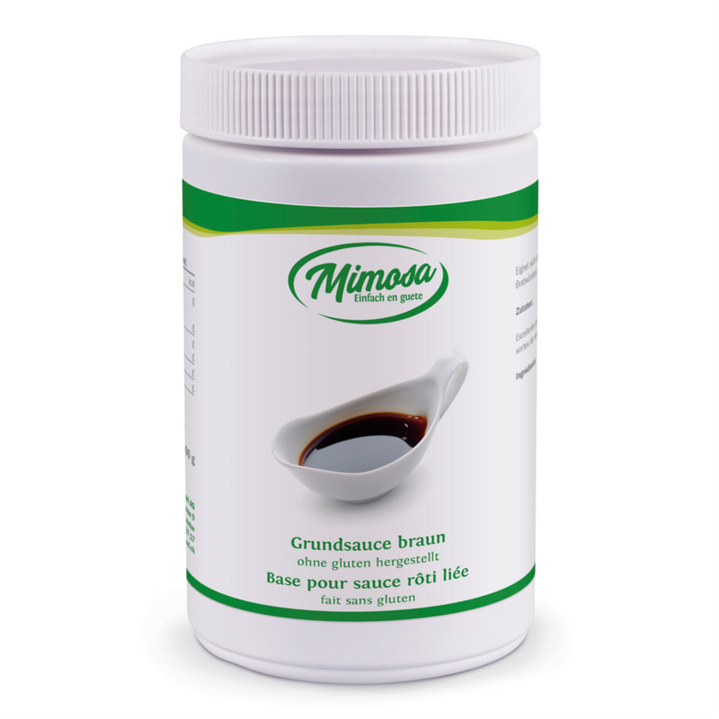 Braune Grundsauce/Bratensauce ohne glutenhaltige Zutaten 600 g
