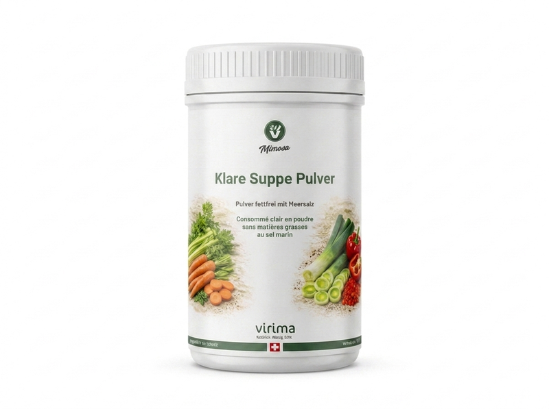 Klare Suppe Pulver fettfrei mit Meersalz 800 g