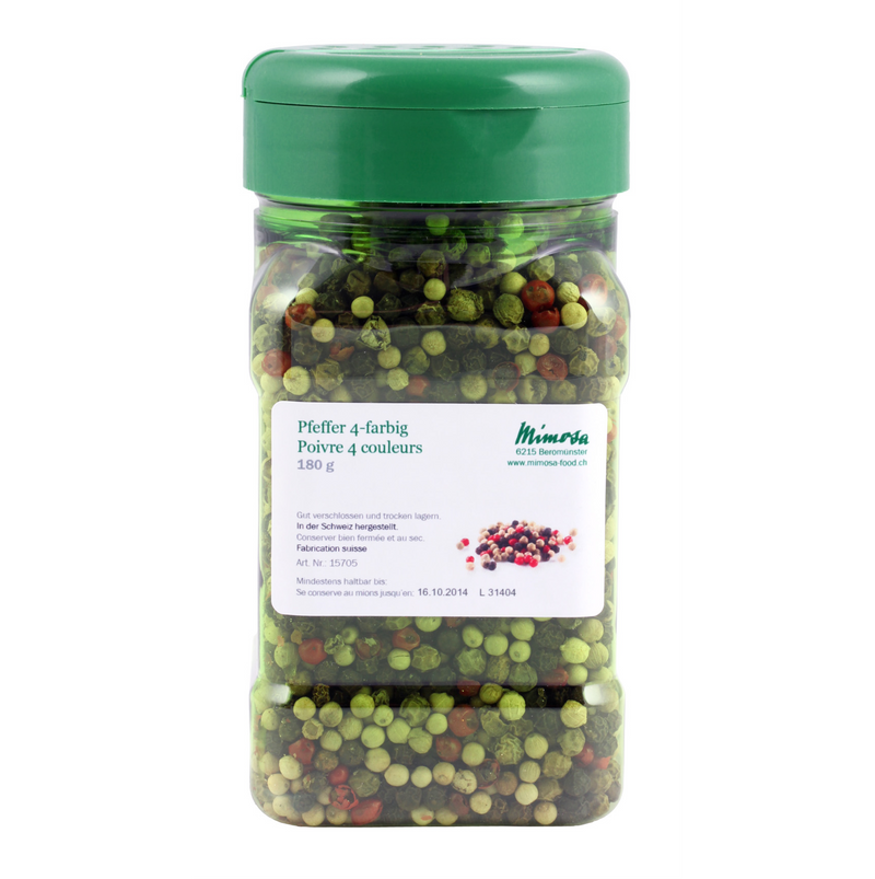 Pfeffer 4-farbig 180 g