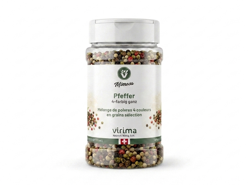 Pfeffer 4-farbig ganz 180 g