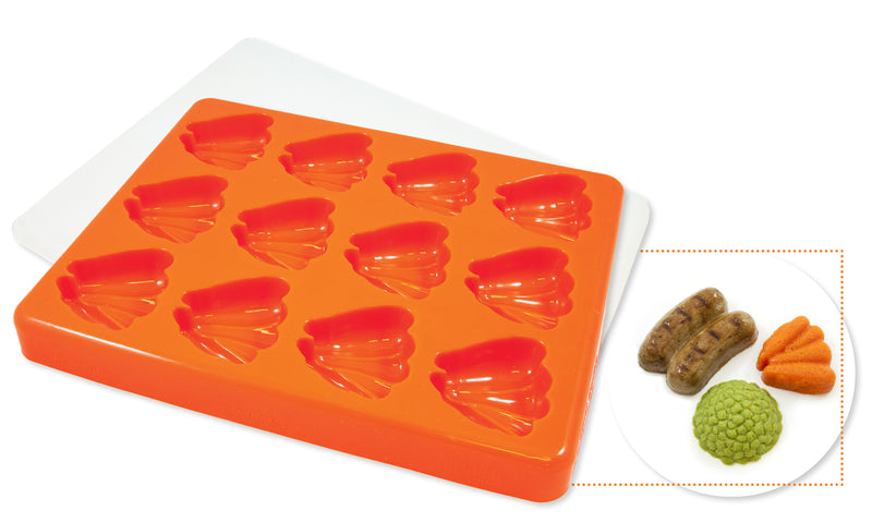 Smoothfood Form Babymöhren, grand modèle avec couvercle (12 portions de 55 g)