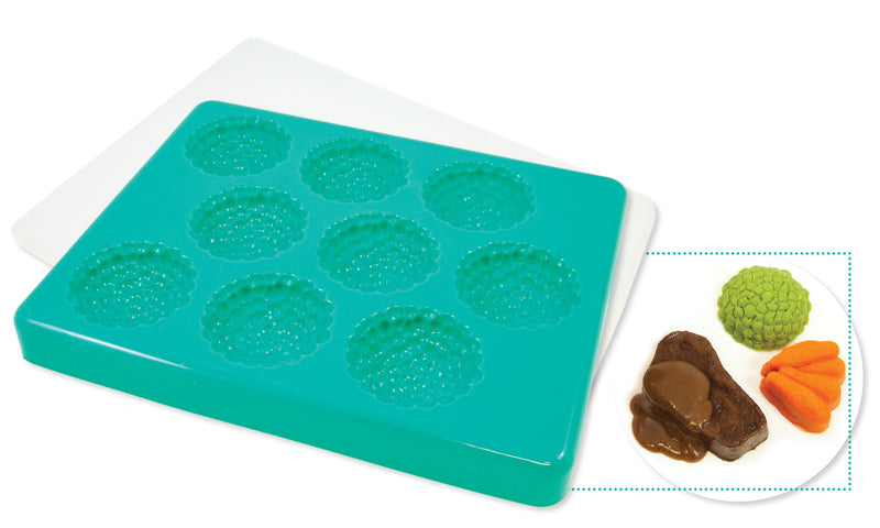 Smoothfood Form Erbsen, grande avec couvercle (9 portions à 55 g)
