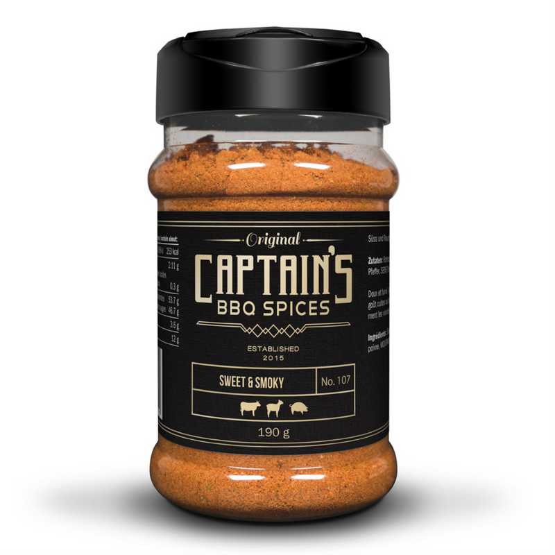 Captains BBQ Spice - Sweet & Smoky 190 g